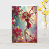 Weihnachtsmannschaft - Rose Rotes Haar Karte (Gelbe Blume)