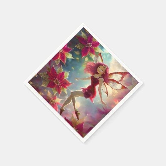 Weihnachtsmannschaft - Rose Rotes Haar Serviette (Ecke)