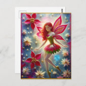 Weihnachtsmannschaft - Rotes Haar Postkarte (Vorne/Hinten)