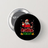 Weihnachtsmannschaft Santa Afro Mann Stolz Schwarz Button (Vorne & Hinten)