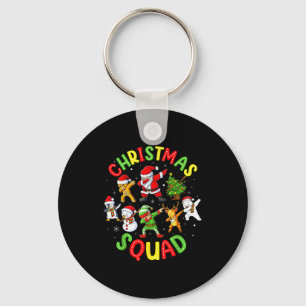 Weihnachtsmannschaft Santa Dabbing Elf Familie pas Schlüsselanhänger