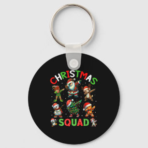 Weihnachtsmannschaft Santa Dabbing Elf Familie pas Schlüsselanhänger