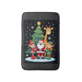 Weihnachtsmannschaft Santa Giraffe Elf Dabbing pas Badematte (Vorderseite Vertikal)