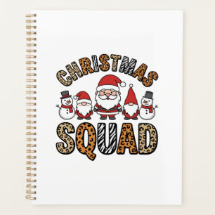Weihnachtsmannschaft Santa Schneemann Leoparden-Dr Planer