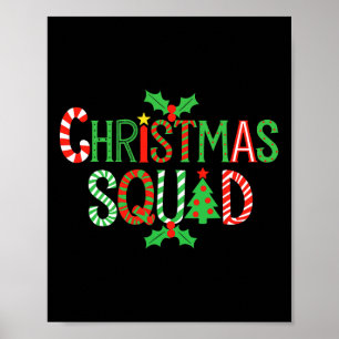 Weihnachtsmannschaft-Shirt Familie Erwachsene Kind Poster