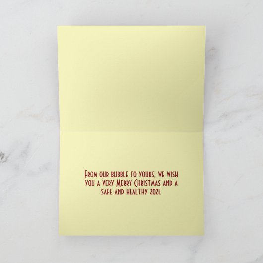 Weihnachtsmannschaft Spread Freude nicht Germs Cov Karte (Innenseite)