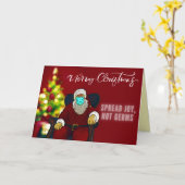 Weihnachtsmannschaft Spread Freude nicht Germs Cov Karte (Gelbe Blume)