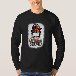 Weihnachtsmannschaft Xmas Baum Licht Rot Kariert U T-Shirt