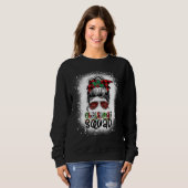 Weihnachtsmannschaft Xmas Baumlichter Leopard Unor Sweatshirt (Vorne ganz)