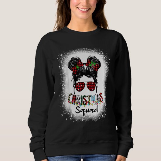 Weihnachtsmannschaft Xmas Baumlichter Leopard Unor Sweatshirt (Vorderseite)