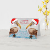 Weihnachtsmannschaften Karte (Gelbe Blume)