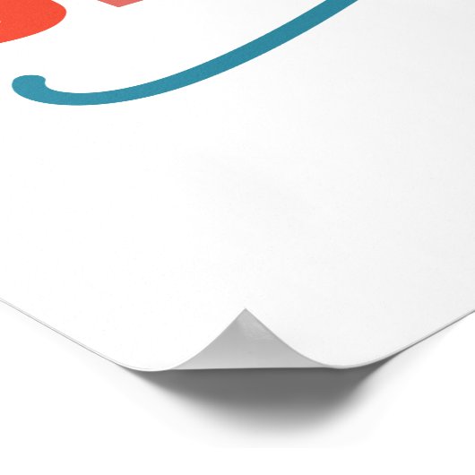 Weihnachtsmäntel - farbenfrohe Urlaubsmuster Poster (Ecke)