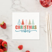 Weihnachtsmäntel - farbenfrohe Urlaubsmuster Serviette (Beispiel)