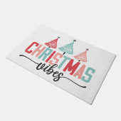 Weihnachtsmäntel - festes Baumdesign Fußmatte (Schrägansicht)