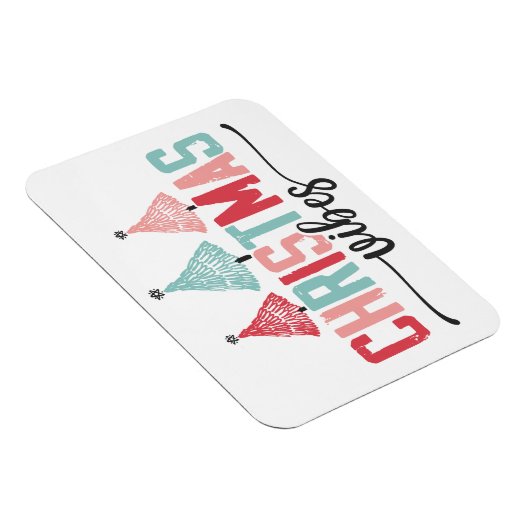 Weihnachtsmäntel - festes Baumdesign Magnet (Rechte Seite)