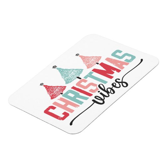 Weihnachtsmäntel - festes Baumdesign Magnet (Linke Seite)