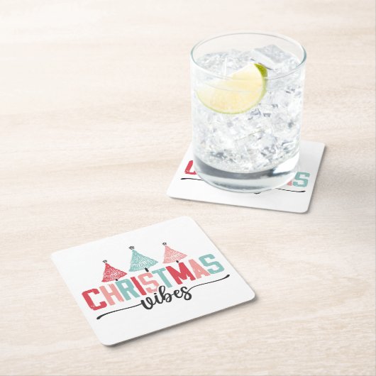 Weihnachtsmäntel - festes Baumdesign Rechteckiger Pappuntersetzer (Vor Ort)