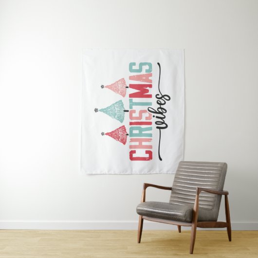 Weihnachtsmäntel - festes Baumdesign Wandteppich (Beispiel)