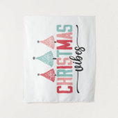 Weihnachtsmäntel - festes Baumdesign Wandteppich (Vorderseite)