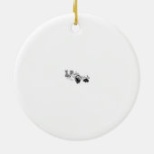 Weihnachtsmäntel Keramik Ornament (Hinten)