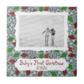 Weihnachtsmäntel, personalisierte Foto Fliese (Vorderseite)