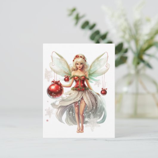 Weihnachtsmärchen Feiertagspostkarte (Stehend Vorderseite)