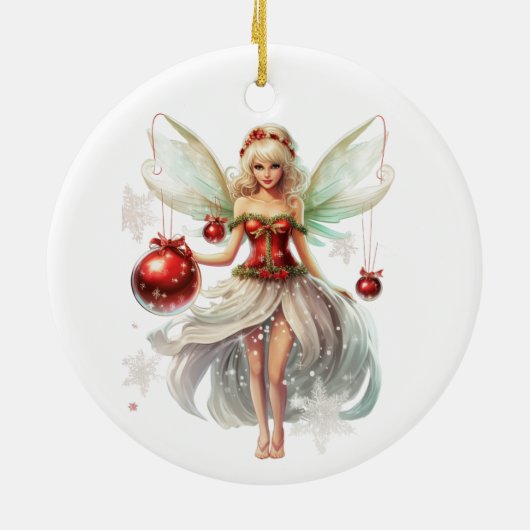 Weihnachtsmärchen Keramik Ornament (Hinten)