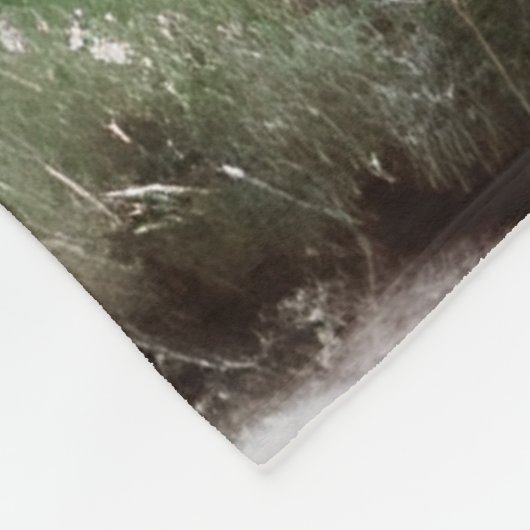 Weihnachtsmärchen Landschaft Fleecedecke (Ecke)