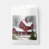 Weihnachtsmärchen Landschaft Geschenktütchen (Vorderseite)