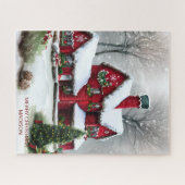 Weihnachtsmärchen Landschaft Puzzle (Horizontal)