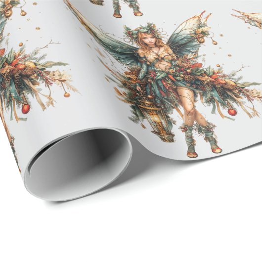 Weihnachtsmärchen mit Feiertag Geschenkpapier (Rolleneckpunkt)