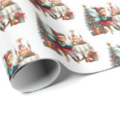 Weihnachtsmärchen mit festem Kachelgeflecht Geschenkpapier (Rolleneckpunkt)