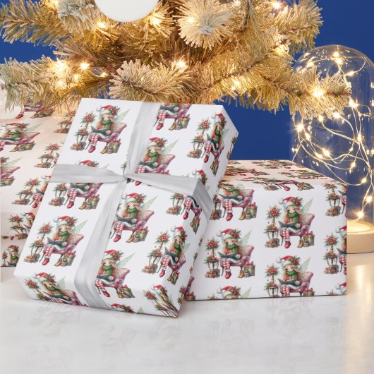 Weihnachtsmärchen mit gefliestem Muster Geschenkpapier (Feiertage)