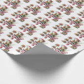 Weihnachtsmärchen mit gefliestem Muster Geschenkpapier (Ecke)