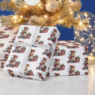Weihnachtsmärchen mit gefliestem Muster Geschenkpapier