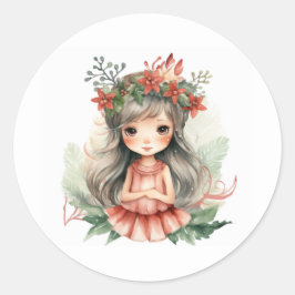 Weihnachtsmärchen Runder Aufkleber