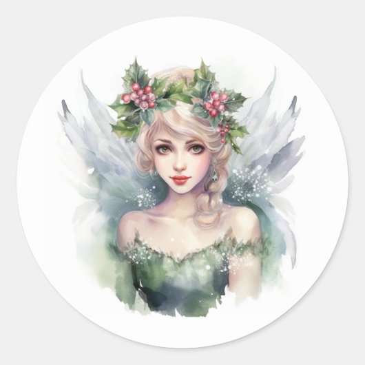 Weihnachtsmärchen Runder Aufkleber (Vorderseite)