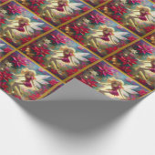 Weihnachtsmärchen-Sammlung - Blass Gold Blonde Haa Geschenkpapier (Ecke)