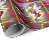 Weihnachtsmärchen-Sammlung - Blass Gold Blonde Haa Geschenkpapier (Rolleneckpunkt)