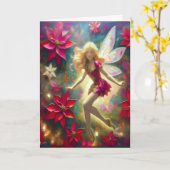 Weihnachtsmärchen-Sammlung - Blass Gold Blonde Haa Karte (Gelbe Blume)