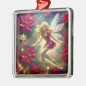 Weihnachtsmärchen-Sammlung - Blass Gold Blonde Haa Ornament Aus Metall (Links)