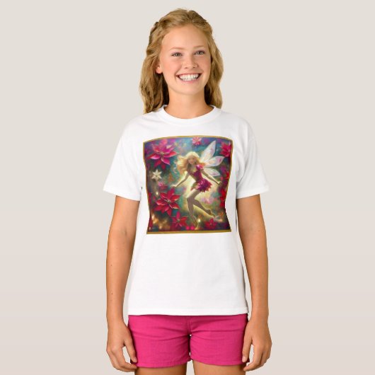 Weihnachtsmärchen-Sammlung - Blass Gold Blonde Haa T-Shirt (Vorne ganz)