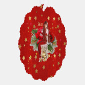 Weihnachtsmärchen & Sterne Ornament Karte (Rechts)