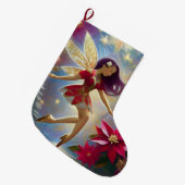 Weihnachtsmärchen - Straight Plum Hair Großer Weihnachtsstrumpf (Vorderansicht (hängend))