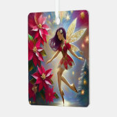 Weihnachtsmärchen - Straight Plum Hair Ornament Aus Metall (Vorderseite links)