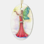 Weihnachtsmärchen und Sterne Keramikornament (Links)