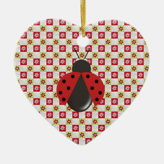 Weihnachtsmarienkäfer Keramikornament