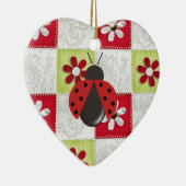 Weihnachtsmarienkäfer Keramikornament (Rechts)