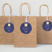 Weihnachtsmarinemodelle Runder Aufkleber