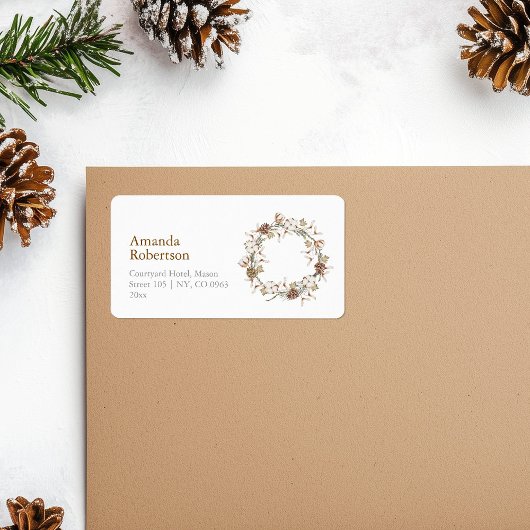 Weihnachtsmarke Adressaufkleber